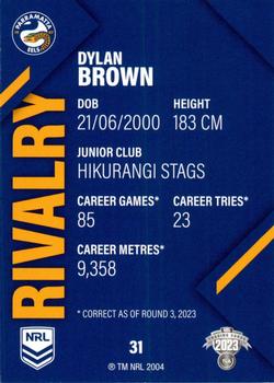 2023 NRL Traders Rivalry #31 Dylan Brown Back